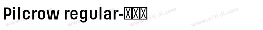 Pilcrow regular字体转换